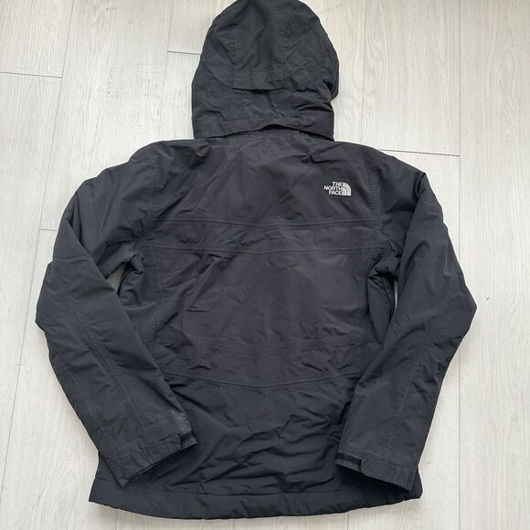 The North Face HyVent Womens Black Hooded Rain Jacket Size M - Picture 3 of 10